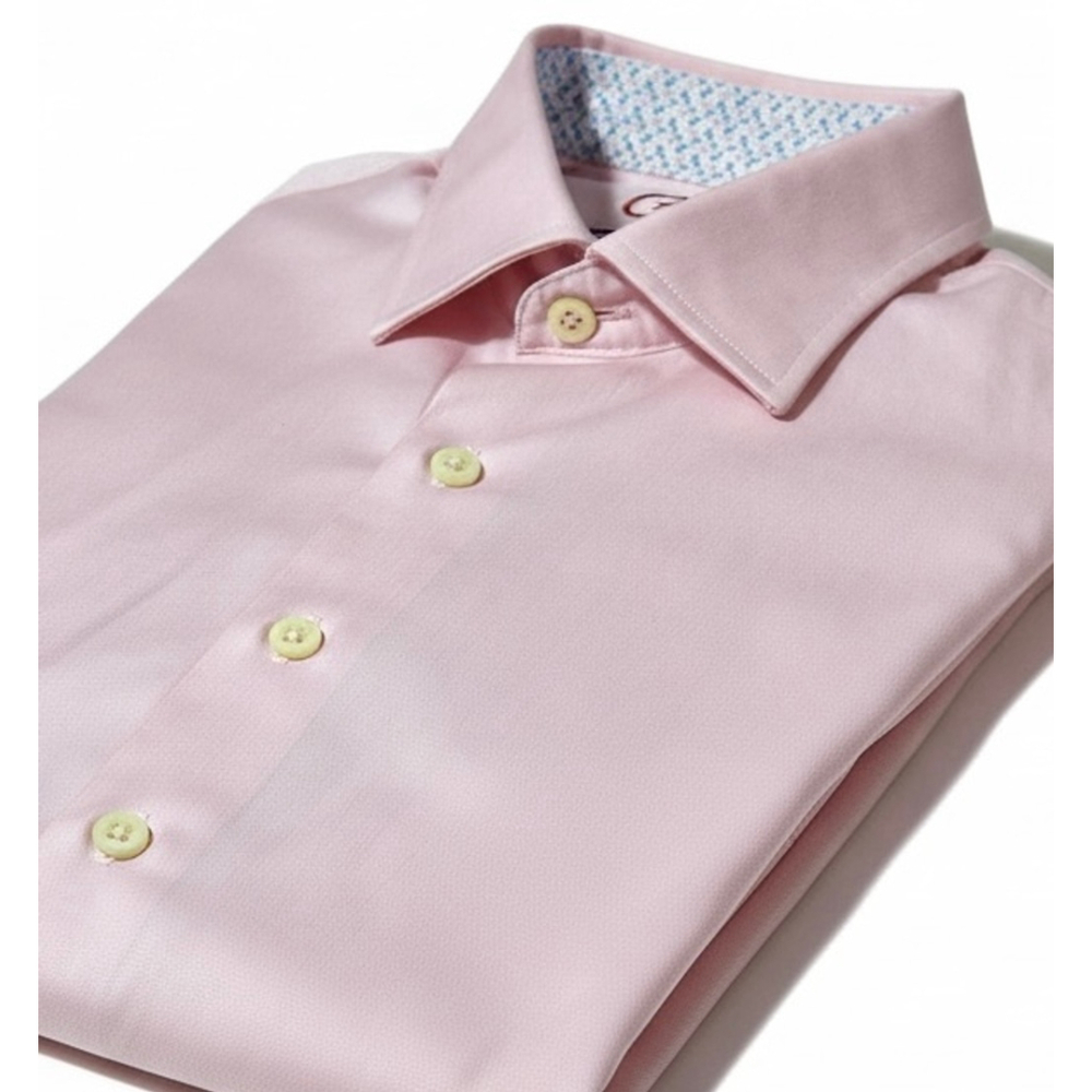 Robert Graham Boy’s Pink Dress Shirt Size 10-12 M Long Sleeve